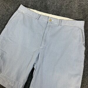 Polo Ralph Lauren Classic Fit Striped Chino Seersucker Shorts W38 L9 *Minor Flaw